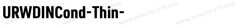URWDINCond-Thin字体转换