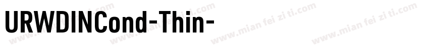 URWDINCond-Thin字体转换