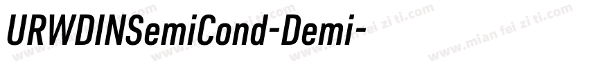 URWDINSemiCond-Demi字体转换