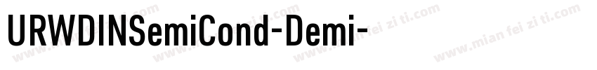 URWDINSemiCond-Demi字体转换
