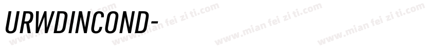 URWDINCOND字体转换