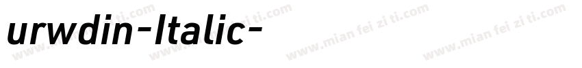 urwdin-Italic字体转换