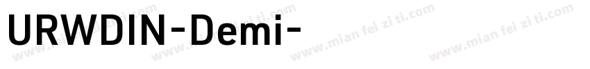 URWDIN-Demi字体转换