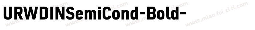 URWDINSemiCond-Bold字体转换