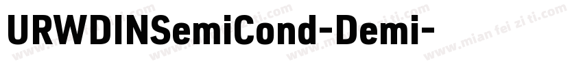 URWDINSemiCond-Demi字体转换