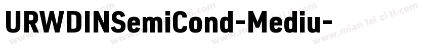 URWDINSemiCond-Mediu字体转换