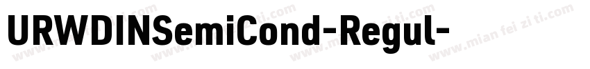 URWDINSemiCond-Regul字体转换