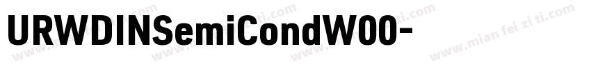 URWDINSemiCondW00字体转换