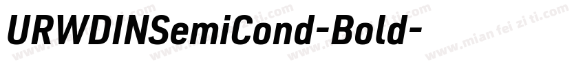 URWDINSemiCond-Bold字体转换
