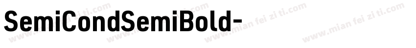 SemiCondSemiBold字体转换