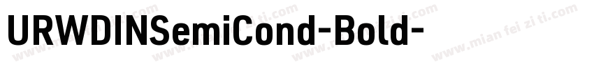 URWDINSemiCond-Bold字体转换