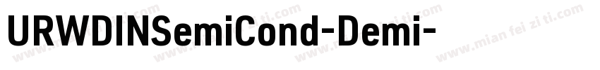URWDINSemiCond-Demi字体转换