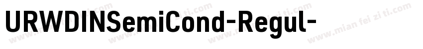 URWDINSemiCond-Regul字体转换