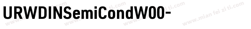 URWDINSemiCondW00字体转换