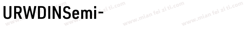 URWDINSemi字体转换