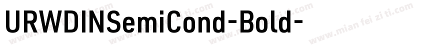 URWDINSemiCond-Bold字体转换