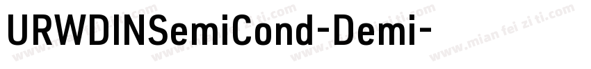 URWDINSemiCond-Demi字体转换