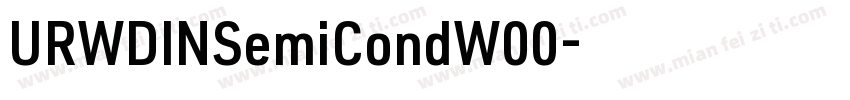 URWDINSemiCondW00字体转换
