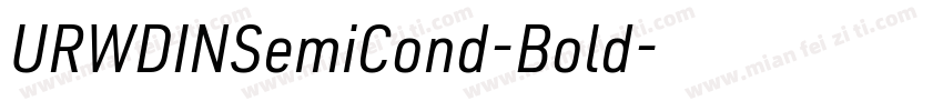 URWDINSemiCond-Bold字体转换