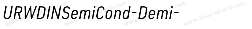 URWDINSemiCond-Demi字体转换