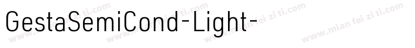 GestaSemiCond-Light字体转换