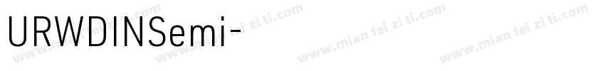 URWDINSemi字体转换