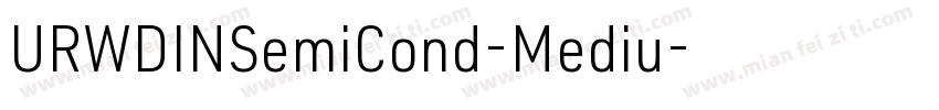 URWDINSemiCond-Mediu字体转换