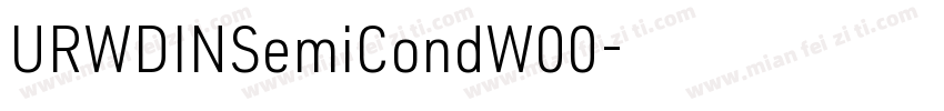 URWDINSemiCondW00字体转换