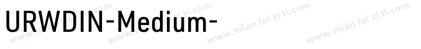 URWDIN-Medium字体转换