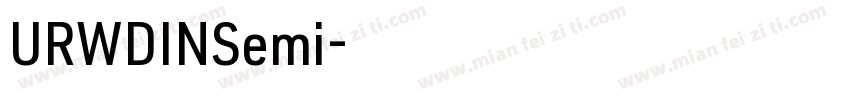 URWDINSemi字体转换