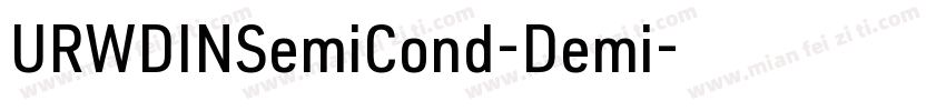 URWDINSemiCond-Demi字体转换