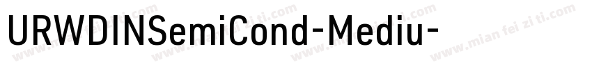 URWDINSemiCond-Mediu字体转换