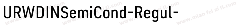 URWDINSemiCond-Regul字体转换