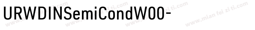 URWDINSemiCondW00字体转换