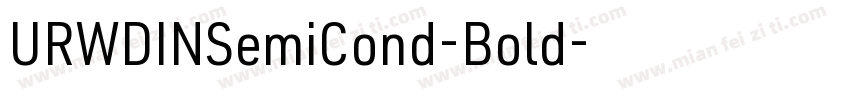 URWDINSemiCond-Bold字体转换