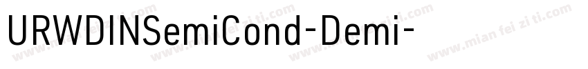URWDINSemiCond-Demi字体转换