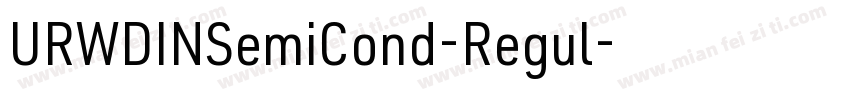 URWDINSemiCond-Regul字体转换