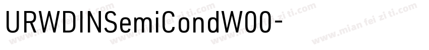 URWDINSemiCondW00字体转换