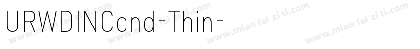 URWDINCond-Thin字体转换