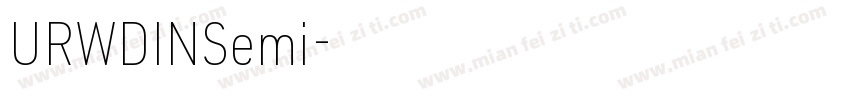 URWDINSemi字体转换