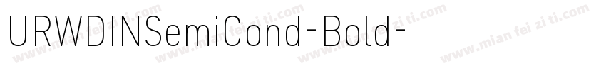 URWDINSemiCond-Bold字体转换