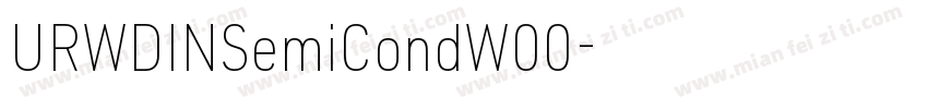 URWDINSemiCondW00字体转换