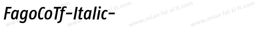 FagoCoTf-Italic字体转换