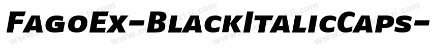 FagoEx-BlackItalicCaps字体转换