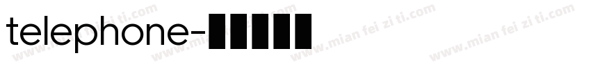telephone字体转换