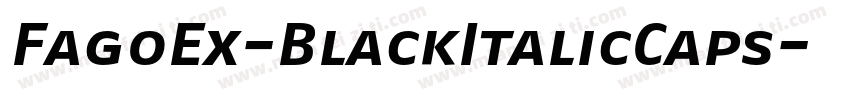 FagoEx-BlackItalicCaps字体转换
