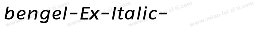 bengel-Ex-Italic字体转换