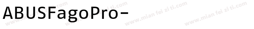 ABUSFagoPro字体转换