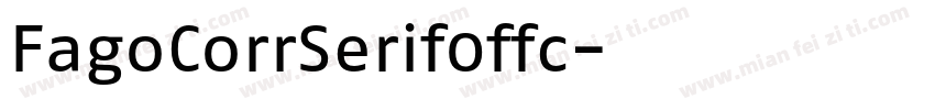 FagoCorrSerif0ffc字体转换