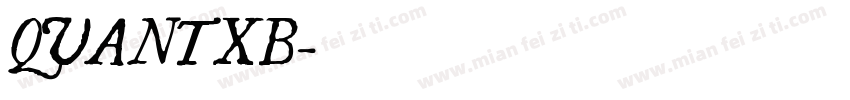 QUANTXB字体转换
